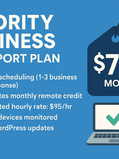 Priority Business IT Support Plan